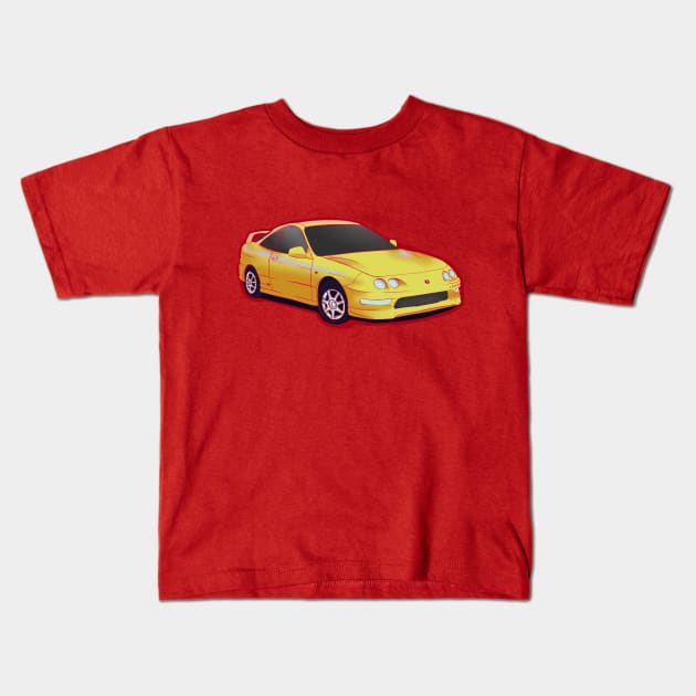 Acura Integra Kids T-Shirt by SebastianLinks